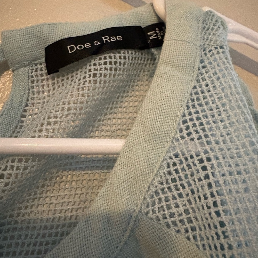 Doe & Rae Aqua Sleeveless Tank Top - Picture 3 of 5